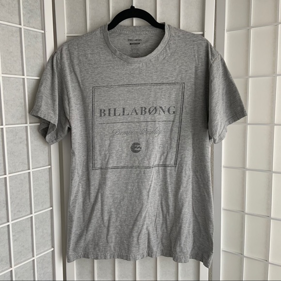 billabong gray graphic crew neck t-shirt - Picture 1 of 4